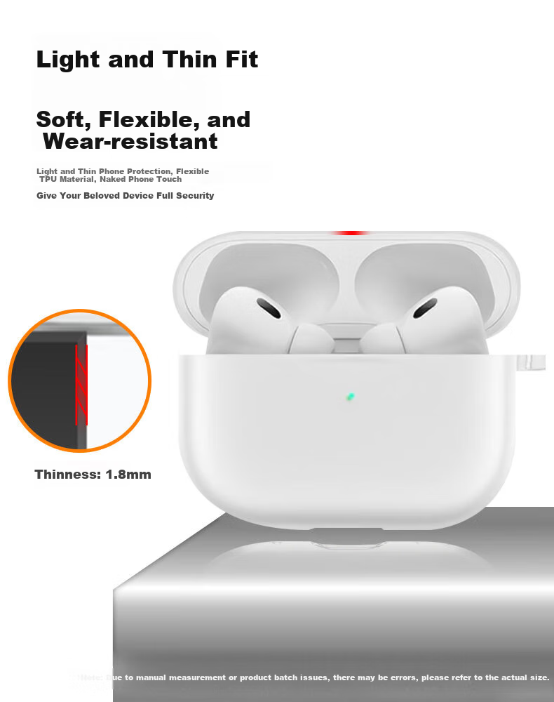 KMaxAI Silicone Protective Case for Apple AirPods Pro 3, Solid Color Minimalist Matte Cover with Lanyard for Wireless Earbuds Charging Case, Midnight Blue 6