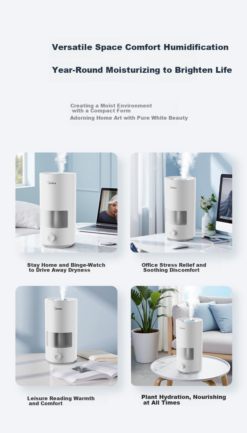 Midea [Zinc Ion Antibacterial] Air Humidifier, Large Capacity, for Home Bedroom, Pregnant Women, Infants And Toddlers, Quiet, Small Portable, for Dormitory, Office Desk, Birthday Gift, SC-3D50 8
