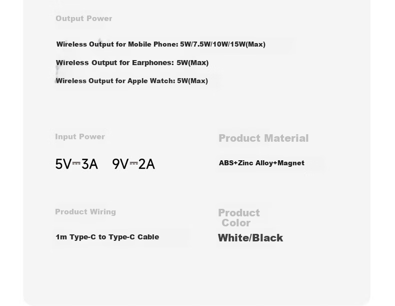 W&P Apple Wireless Charger 3-in-1 Magsafe Magnetic 15W Stand Fast Charging for iPhone 17/16 Pro Max AirPods Earphones iWatch Watch WP 19