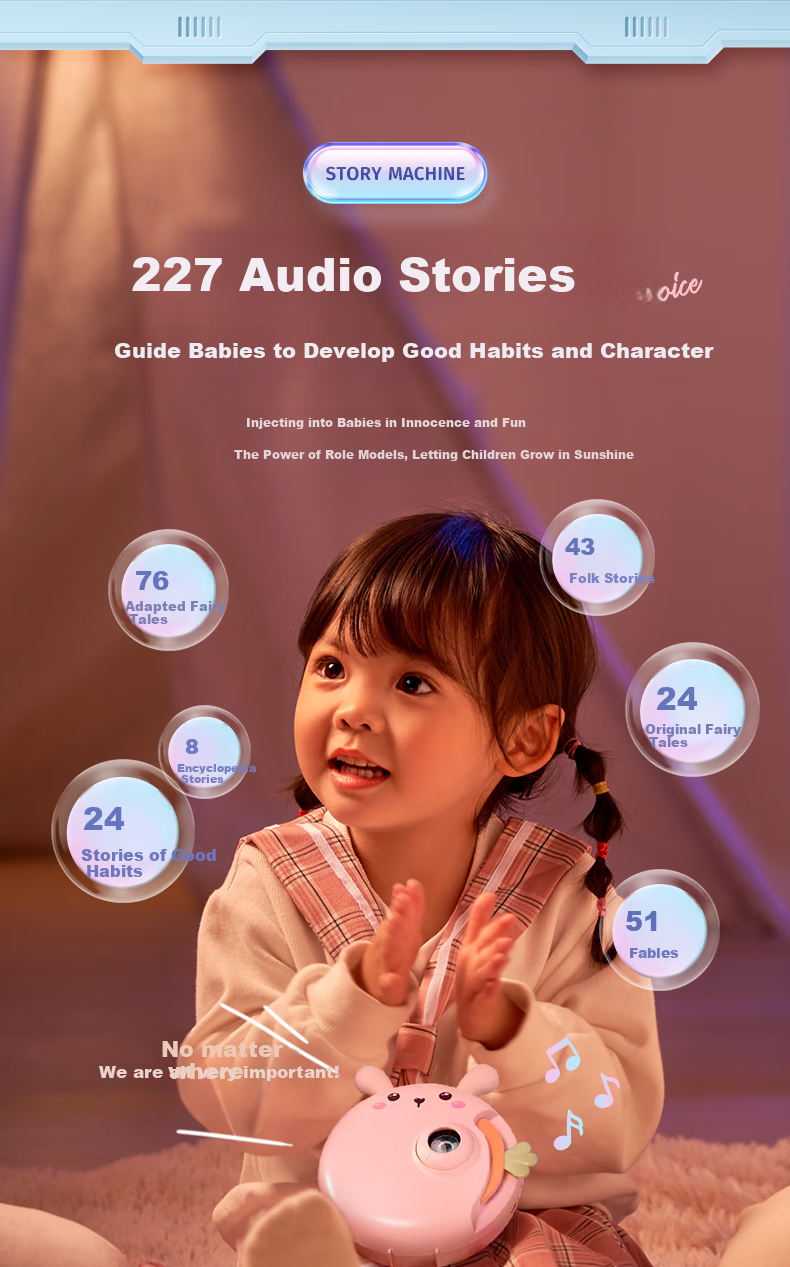 Kufire Children's Projector Story Machine, Birthday Gift for Girls Aged 3-6, Toy for Kids And Teens Aged 6-10, Present for Little Girls And Toddlers 11