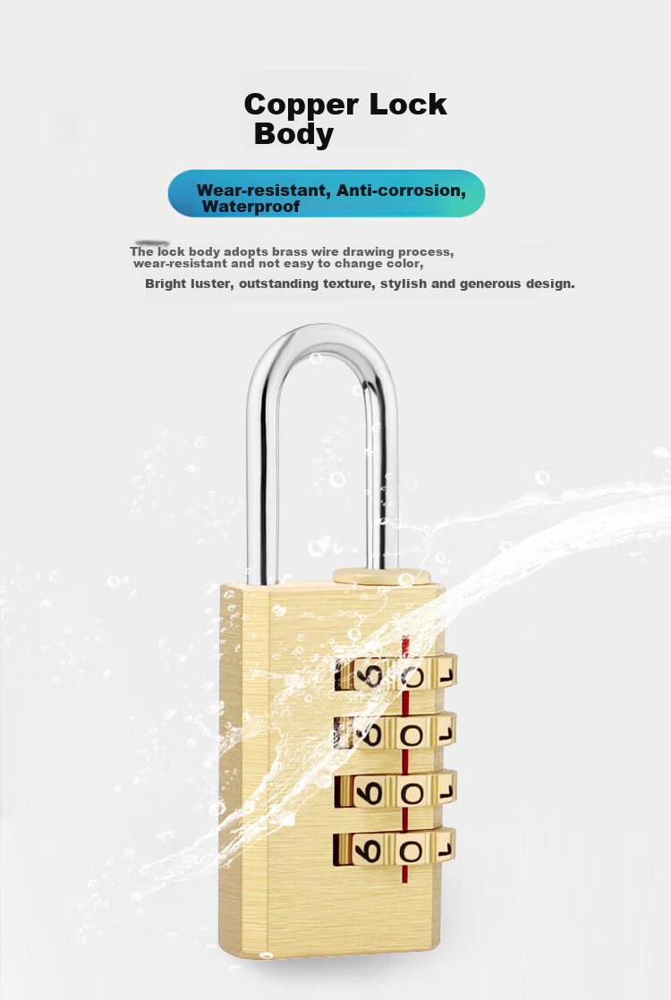 Aoben Password Padlock, Luggage Lock, Dormitory Gym Locker Lock, Toolbox Combination Lock JH202 3