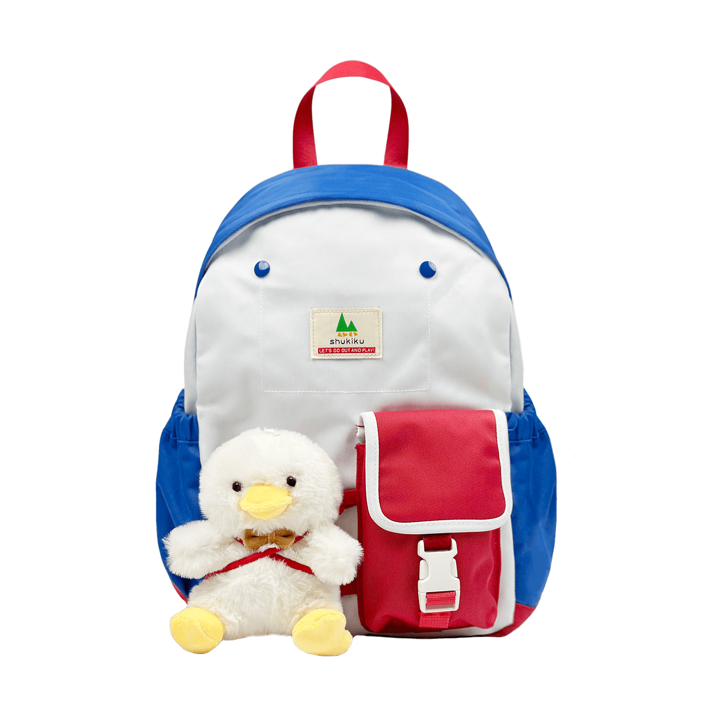 SHUKIKU Ledoudou Kids Plush Backpack Kindergarten Schoolbag Elementary Student Water-Resistant Backpack Mousse Apple M