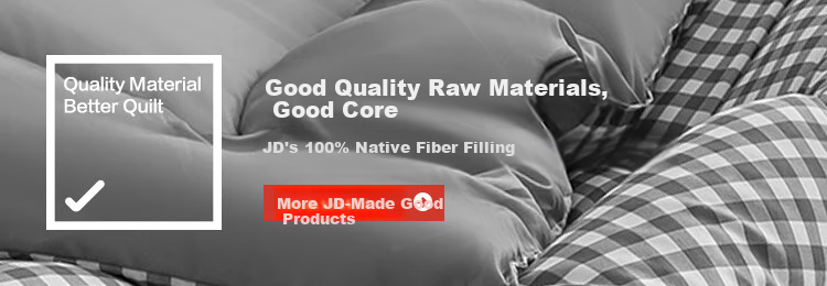 JD Original Puffy Warm Plaid Fiber Comforter, 100% Virgin Fiber Quilt, Winter Class A Warm Duvet Insert, Brown, 2x2.3m 1