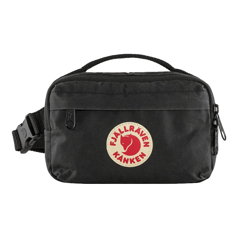 Fjällräven Classic Hip Pack Shoulder Bag Trendy Waist Bag Hip Pack Backpack 23796-550 Black 2L