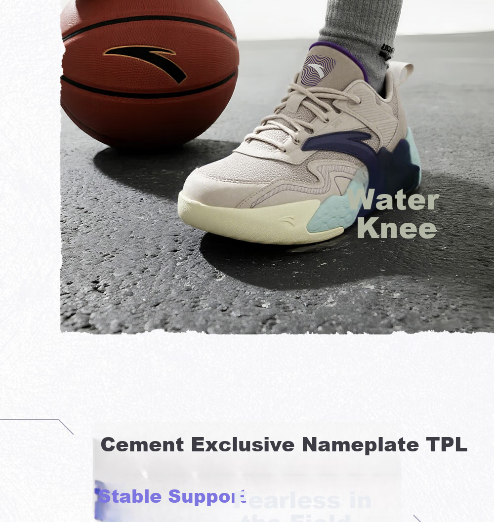 ANTA Children's Sports Shoes for Boys, Big Kids' Size 25, Autumn And Winter Professional Performance Durable Cement Basketball Shoes A12541103 34