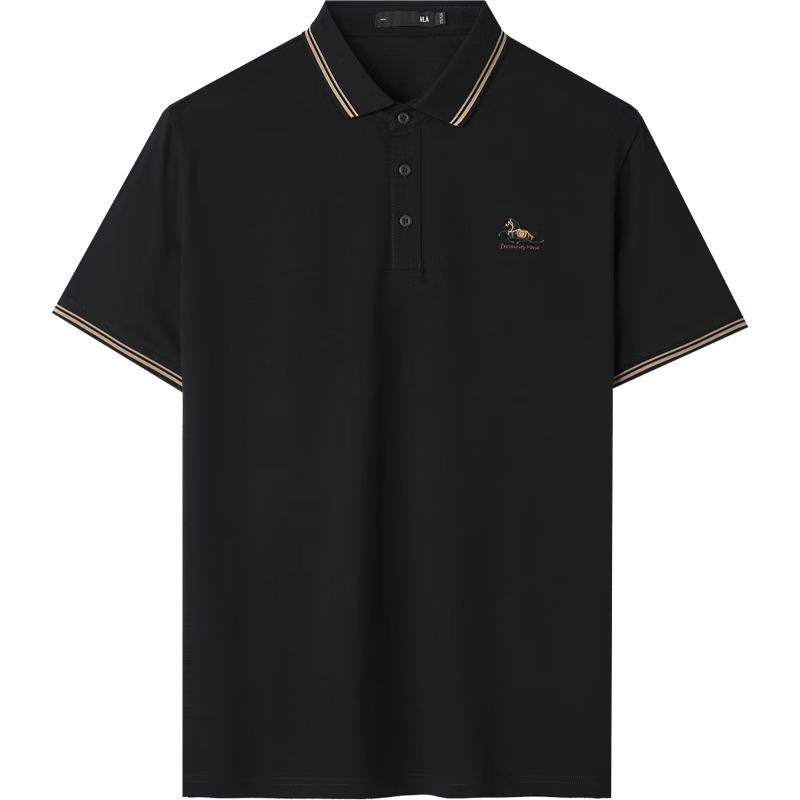 HLA Hailan Home Men's Short Sleeve Polo Shirt 26 New Summer Cool Touch Short Sleeve