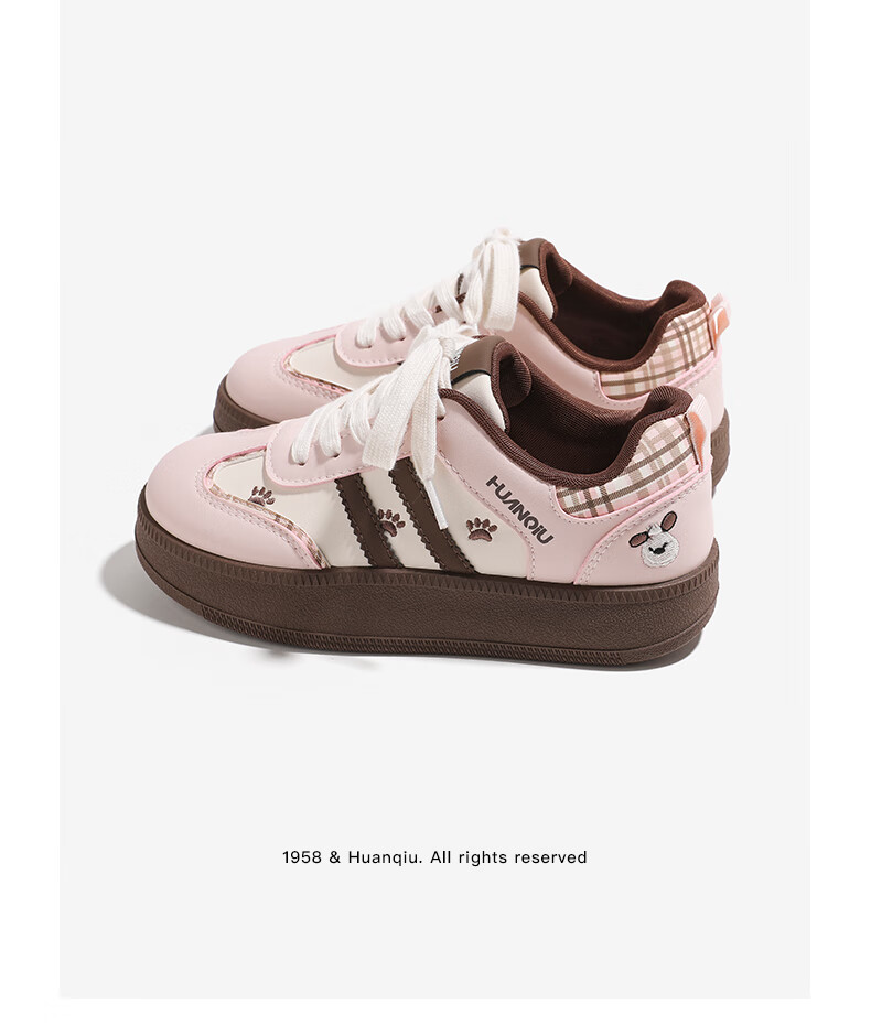 Global Cute Puppy Print Slip-On Sneakers for Women 2026 Spring Retro Casual Soft Sole Sports Shoes Pink Size 40 14