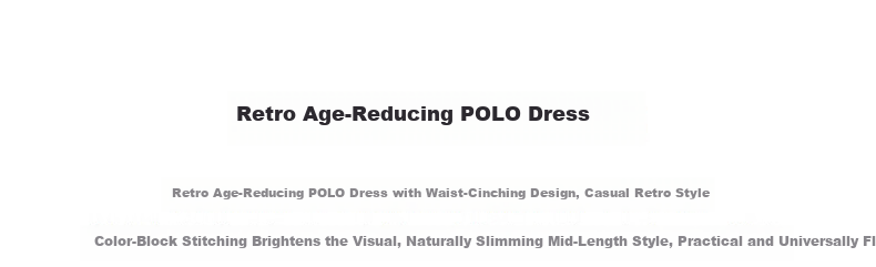 Chuyu Age-Reducing Retro 2025 Summer New Color-Block Polo Collar Dress for Women with Spliced T-Shirt Skirt, Floral Gray, S 3