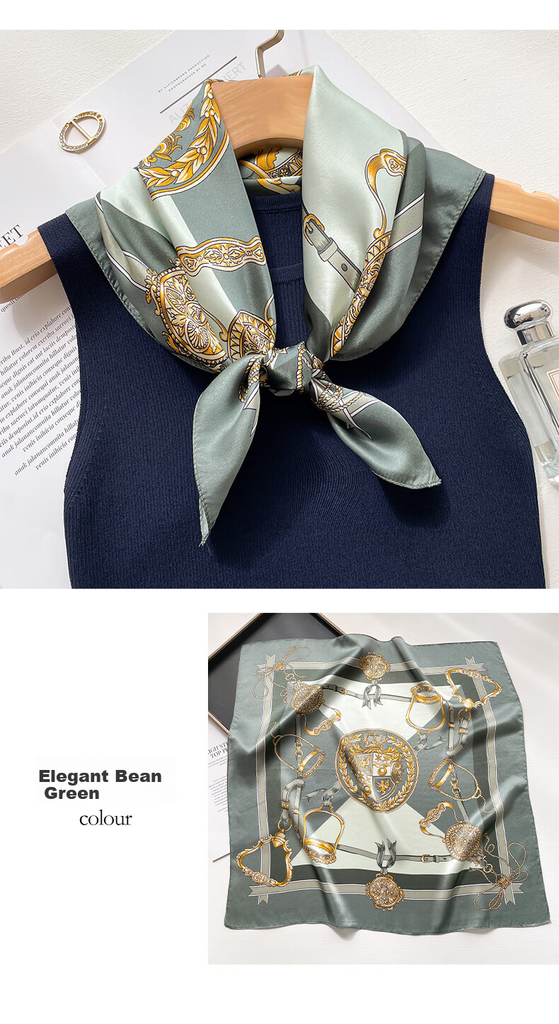 Hangsilu Silk Scarf for Women, Mulberry Silk Square Scarf, Birthday And Holiday Gift for Ladies, Mothers, And Teachers 15