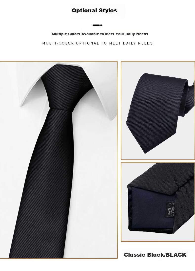 CARTELO Men's Pre-Tied Zipper Tie, Formal Business Wedding Groom Groomsman Lazy Suit Necktie Gift Box Set Wine Red 7