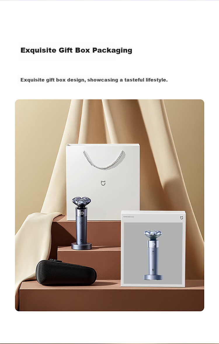 Mijia [Mid-Autumn Festival Gift] Electric Shaver S302, Xiaomi Rotary Razor, Double-Ring Curved Blade Net, Floating Close-Shave Razor, Gift for Father Or Boyfriend on Holidays 9
