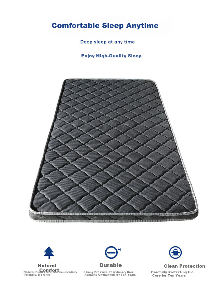 Pengyoujiasi Mattress, Folding Mattress, Coconut Palm Fiber Mattress, Bamboo Carbon Fiber Fabric, 100*190CM, PY-T10 2