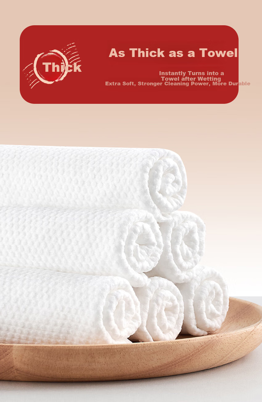 Minaier Disposable Face Towels, Dual-Use for Wet And Dry, Facial Cleansing Wipes, Family Pack, Hanging Soft Tissues, 160 Sheets * 5 Packs 10