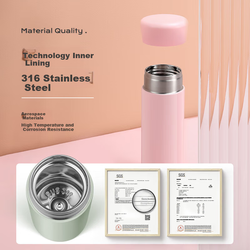 RELEA Mini Insulated Cup, 316 Stainless Steel Coffee Mug, Portable Pocket Cup, Student Water Bottle, Mid-Autumn Festival Gift