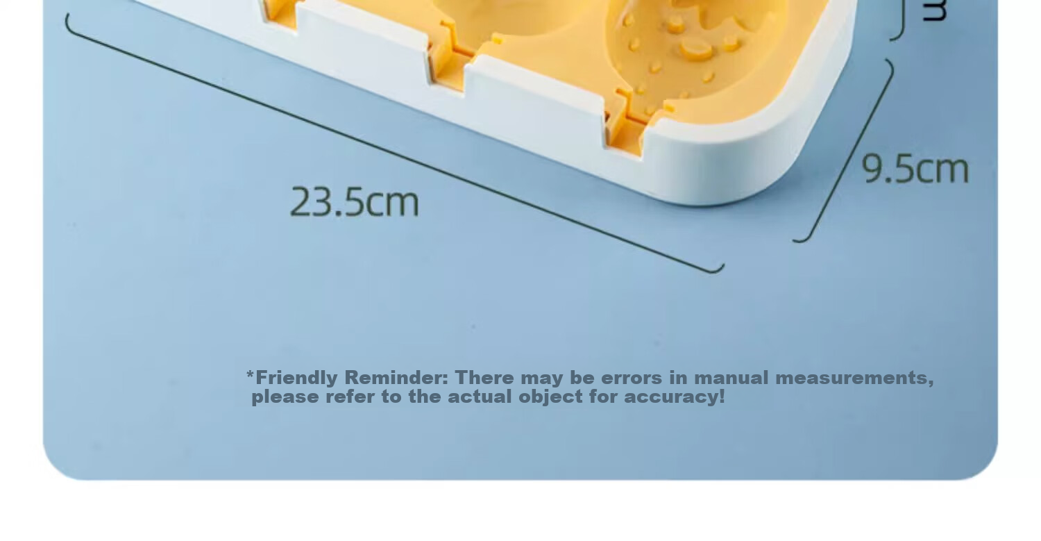 BJ Ice Cream Mold, Food-Grade Silicone, Children's Popsicle Maker, Ice Pop Mold, Ice Cube Tray, Ice Cream Mold Set of 2 19