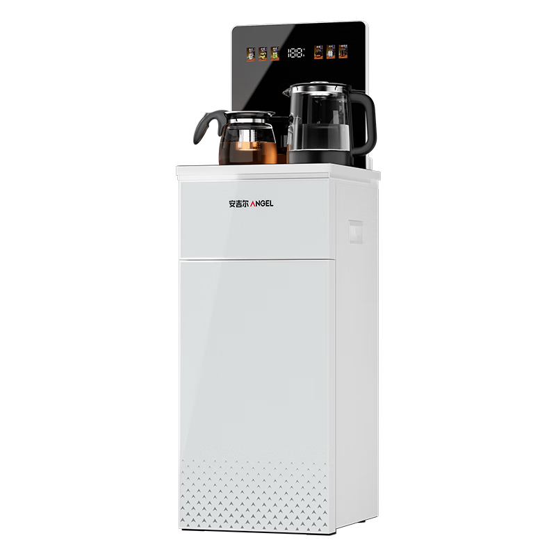 Angel [3581 Upgrade] Large Color Screen Smart Remote Control Home Tea Bar Machine 2026 New Anti-Overflow and Dry-Burn Water Dispenser with Bottom Water Bucket Instant Heating CB3785LK-J