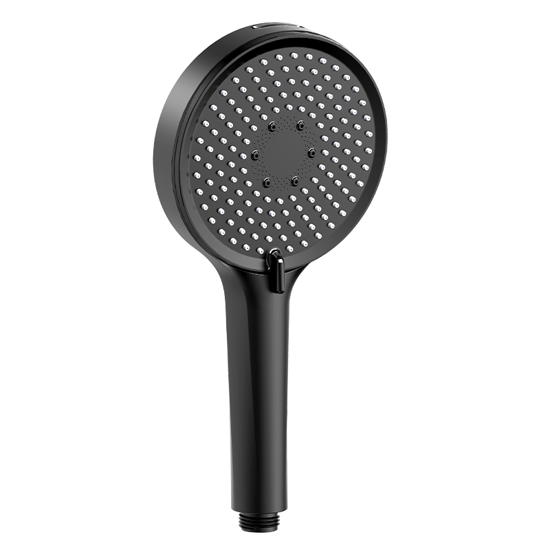 Haili High-Pressure Large Panel Bathroom Shower Head Handheld Black Super Strong Water Flow Showerhead ZH256H
