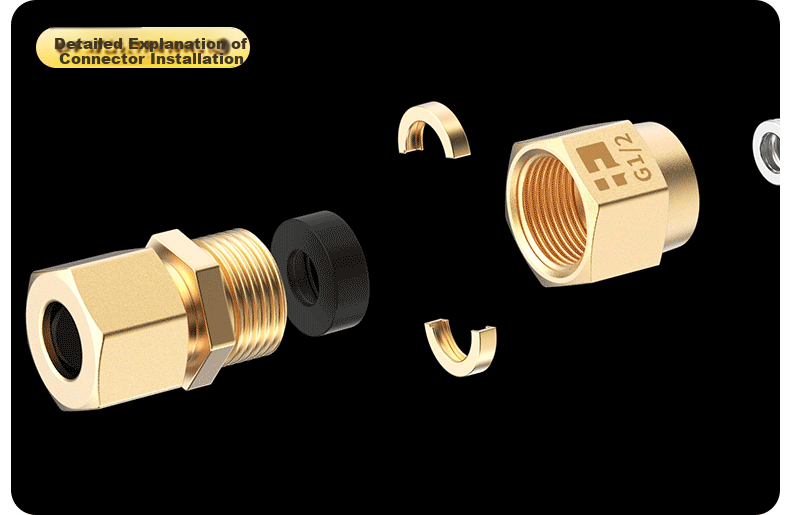 Haili 5-Meter Natural Gas Dedicated Flexible Pipe, Corrugated Pipe, National Standard Household Stainless Steel Gas Stove And Water Heater Connection Hose 17