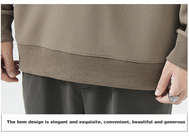 JEEP SPIRIT Men's Sweatshirt, Spring Casual Polo Shirt, Men's Long-Sleeve T-Shirt with Collar, Coffee Color, Size L 12