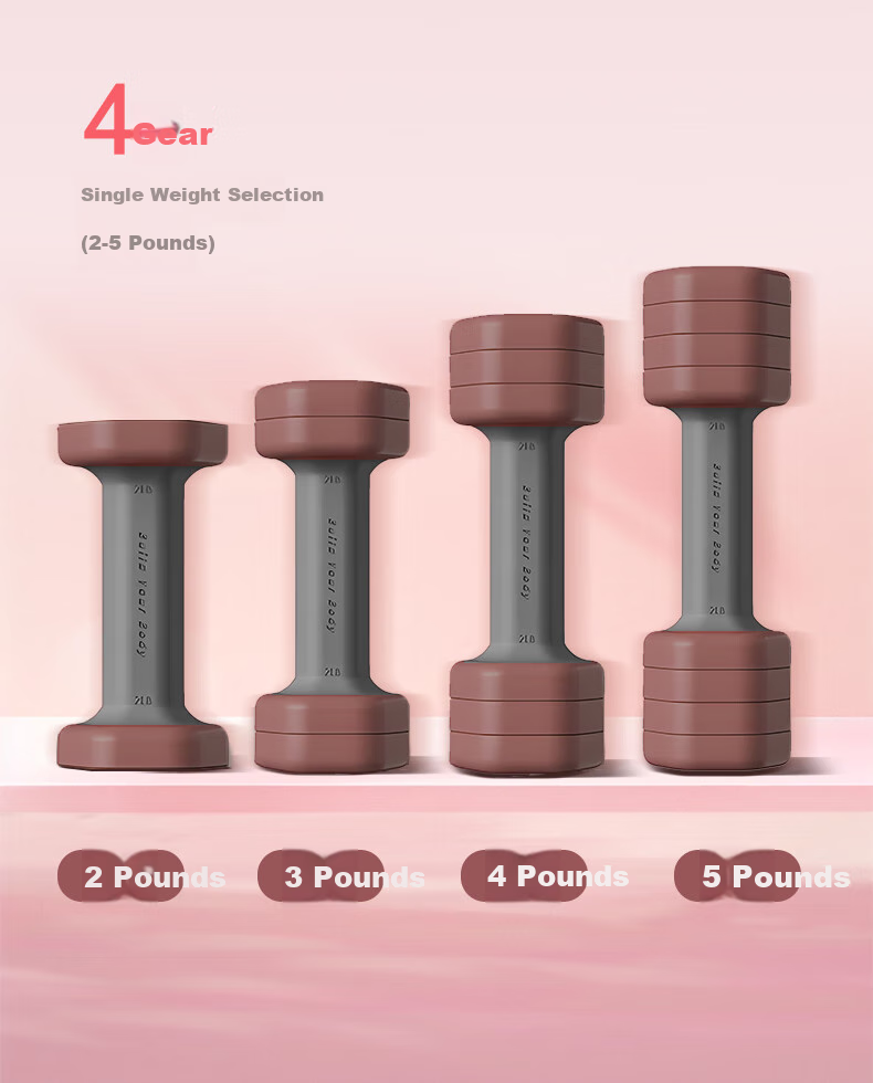 Schvodon Adjustable Dumbbells for Women's Home Fitness, Aerobics, Strength Training, Pure Steel, Approximately 2.27kg*2 Pieces 9