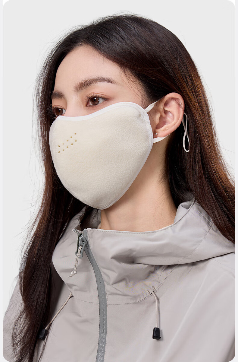 MISSION UV Fleece Warm Face Mask for Women Winter Thickened Outdoor Cycling Sun Protection Windproof Cold Resistant Face Cover 8