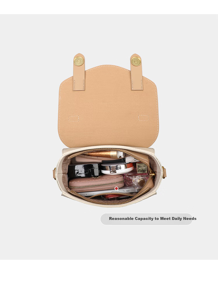Aiqinghai Women's Handbag, Top-Grain Leather, Shoulder And Handheld Small Bag, Luxury Brand, Practical Birthday And Mother's Day Gift for Mom 16