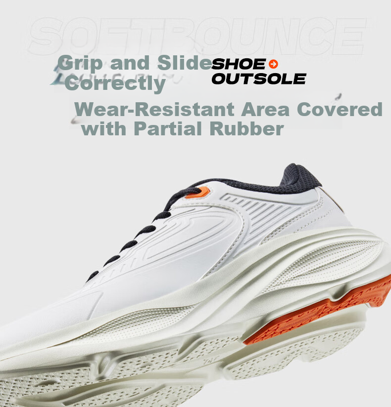 361° Men's Sports Shoes, Spring And Summer Rainy Day Commute Water-Resistant Thick-Soled Lightweight Jogging Shoes for Men, 672532228-2 17