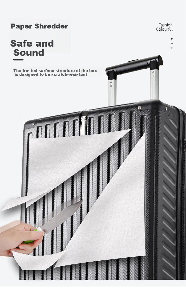 B.L.B.L Suitcase, Men's Student Travel Luggage, Trolley Case, Women's Spinner Wheels, Large Size, Password Lock, Leather Suitcase, 26 Inches, 6011 3