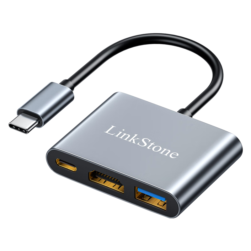 LinkStone Type-C to HDMI Expansion Dock, Apple Computer Adapter, MacBook Converter, USB 3.0 Hub Splitter, Switch Expansion Dock, Phone to TV Adapter