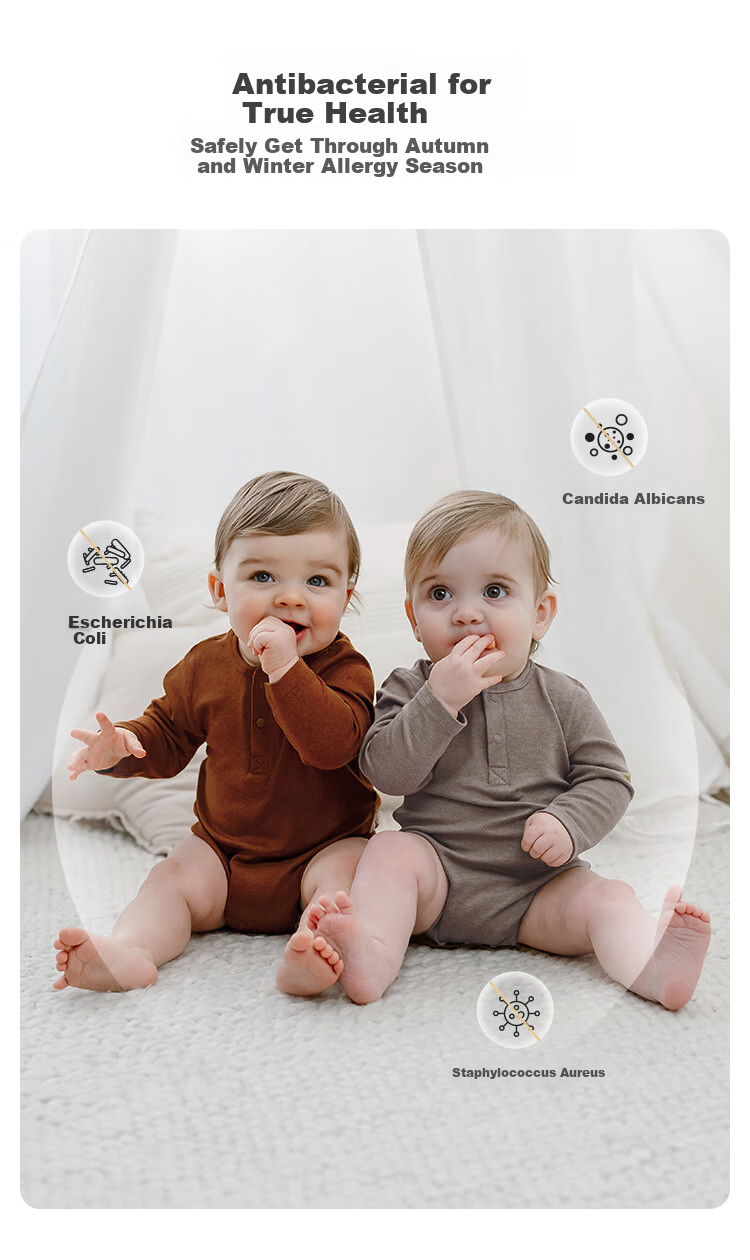 Babylove [Zongxiangsi Rou] Infant Onesie, Spring And Autumn Wool Home Romper, Baby Boy And Girl Triangle Bodysuit Sleepwear 3
