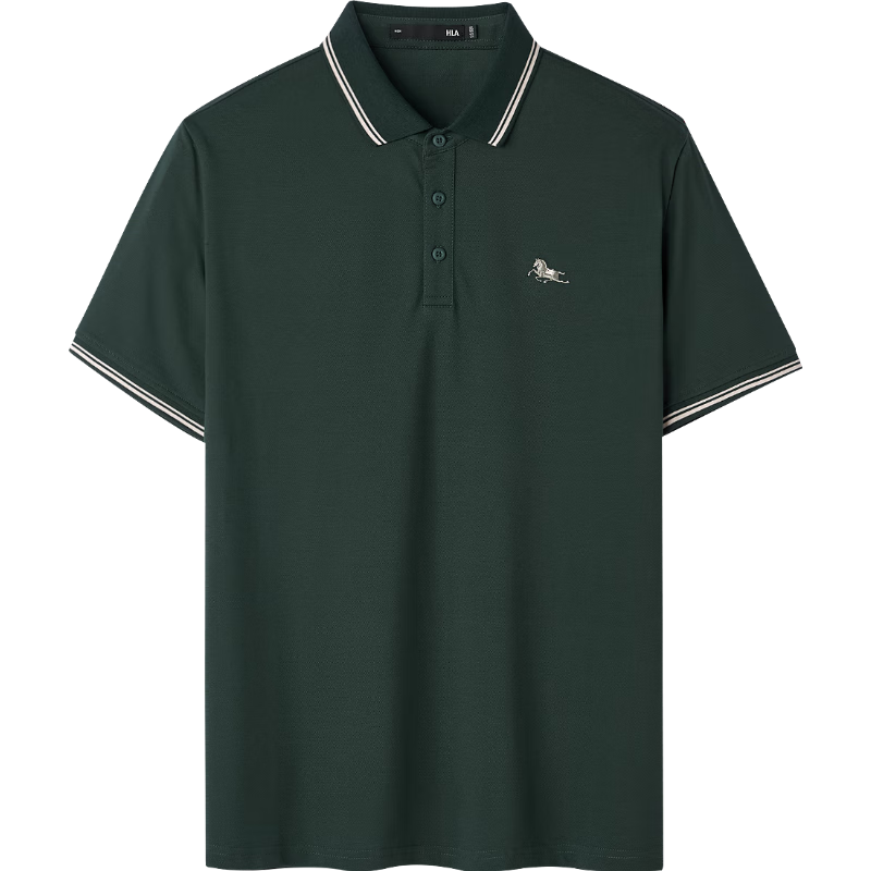 HLAHLA Men's Short Sleeve Polo Shirt 2026 New Year Horse Collar Summer Father's Day Gift