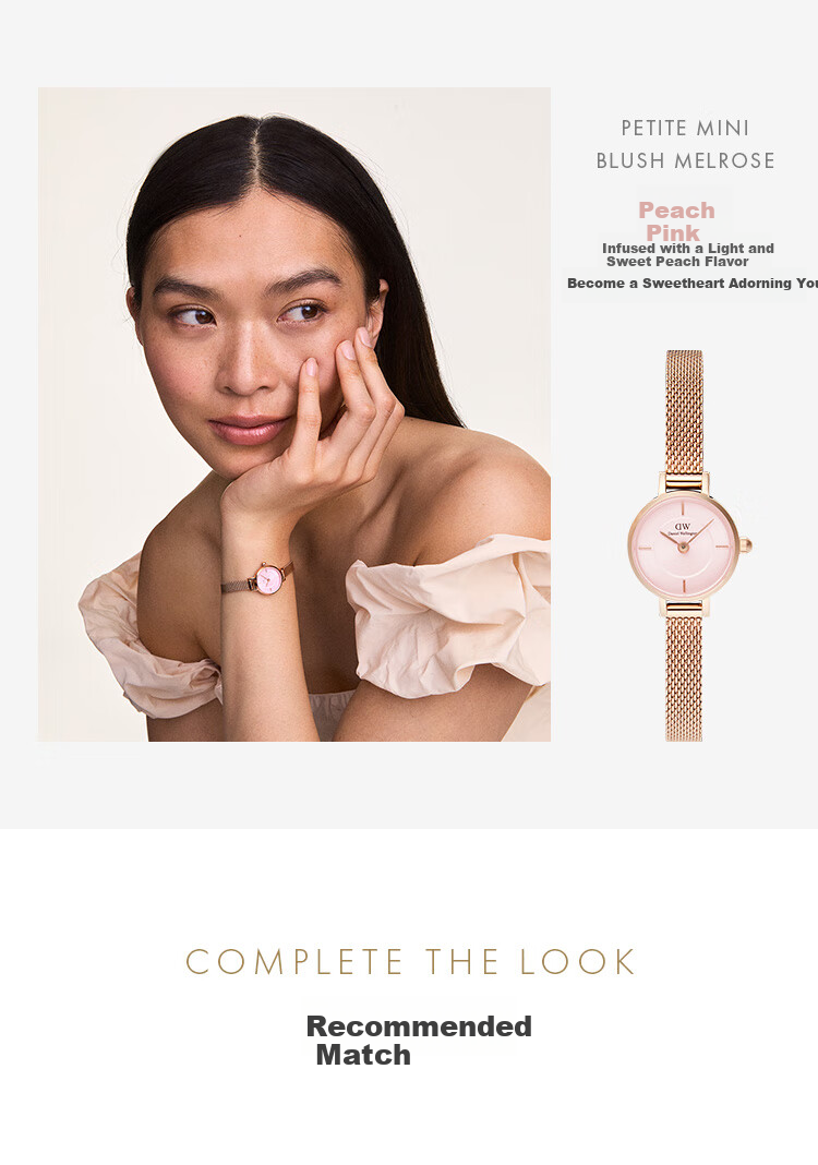 DanielWellington DW Ladies' Watch, Mini Round Sugar, Delicate Fashion European And American Wristwatch, Birthday Gift for Girlfriend, DW741 7