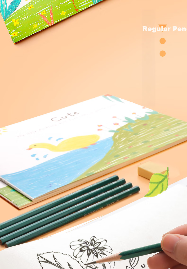 Jinzhi 4 A4 Children's Picture Books Drawing Books Art Sketchbooks Drawing Paper Art Sketchbooks Kindergarten Elementary School Students' Drawing Paper Hand-Drawn Books White Paper Coloring Book - Drawing Animals 10