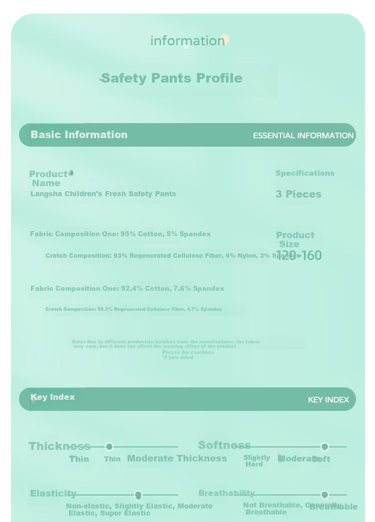 LangSha Children's Underwear, Girls' Mid to Big Kids A-Class Cotton Anti-Exposure Panties, Summer Thin Style Baby Boxer Briefs 9