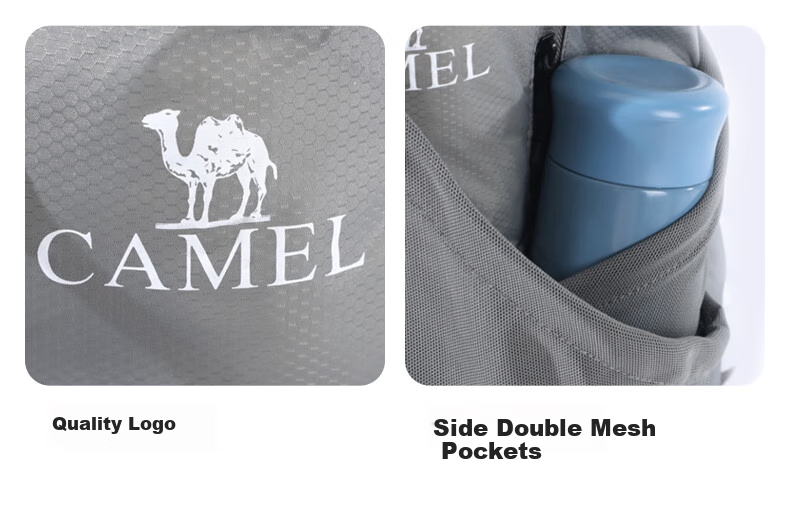 CAMEL Outdoor Cycling Backpack, Sports Backpack, Lightweight Foldable Hiking Bag, W9B318013B, Gray 6