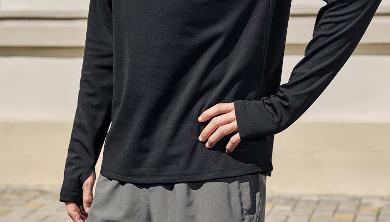 Xtep Men's Quick-Dry Long Sleeve Sports Shirt with Half-Zip, Breathable Fitness Running Outdoor Top 10