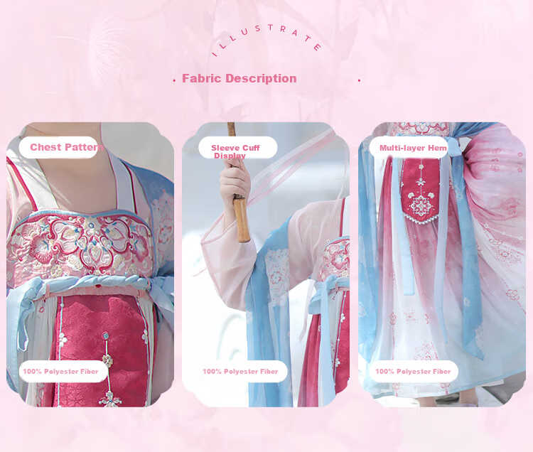 Qibo Hanfu Girls' Spring And Autumn 2026 New Style Children's Ancient-Style Ethereal Dress, Mountain Green without Shawl, Size 110 19