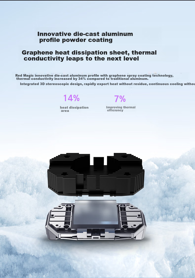 Nubiyahongmo Cooler 6, Temperature Reduction up to 44°C, Gaming And Live Streaming Cooling Back Clip, Phone Cooling Device, Intelligent Temperature Control, Overclocking Cooling, Suitable for Apple 17 Pro, Black Shark, IQOO, Gift-Giving 8