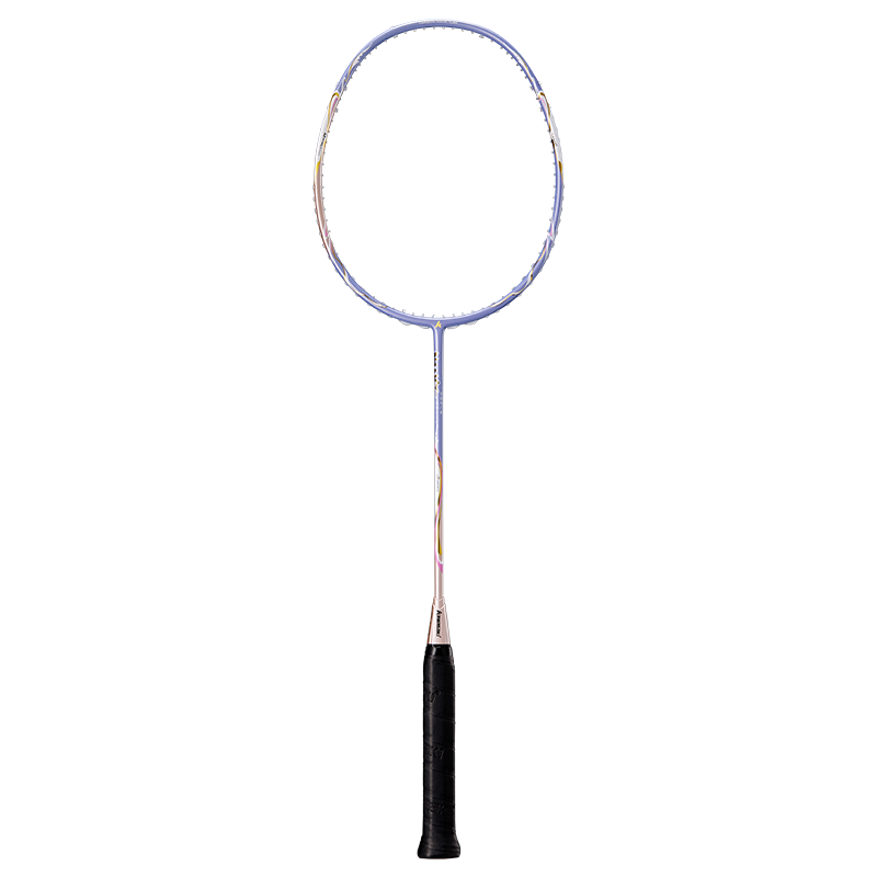 KAWASAKI Full Carbon Badminton Racket Single Ultra-Light High Tension Durable Twilight Purple (Pre-Strung)