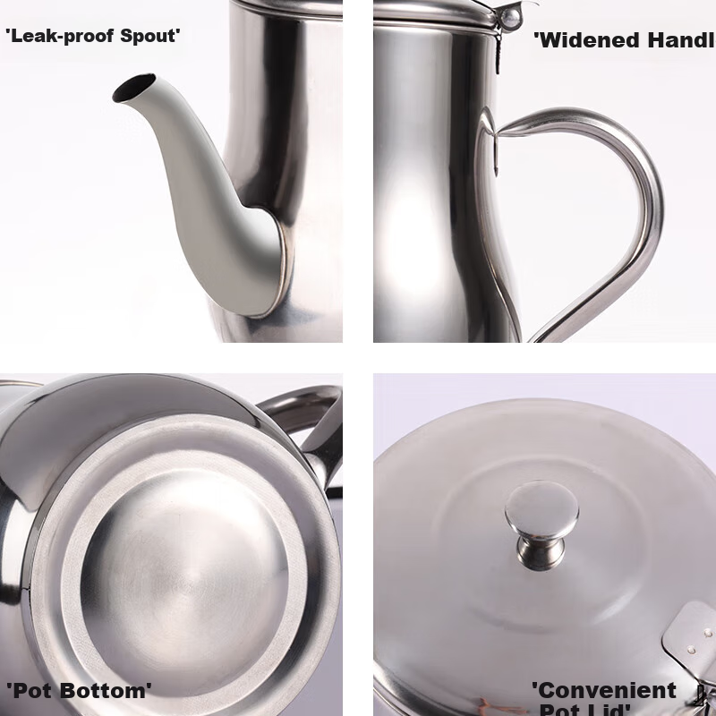 BJ Stainless Steel Oil Dispenser with Filter, Oil Storage Container, Oil Filter Bottle, Leak-Proof Seasoning Bottle, Oil Separator, Oil Dispenser 1.2L