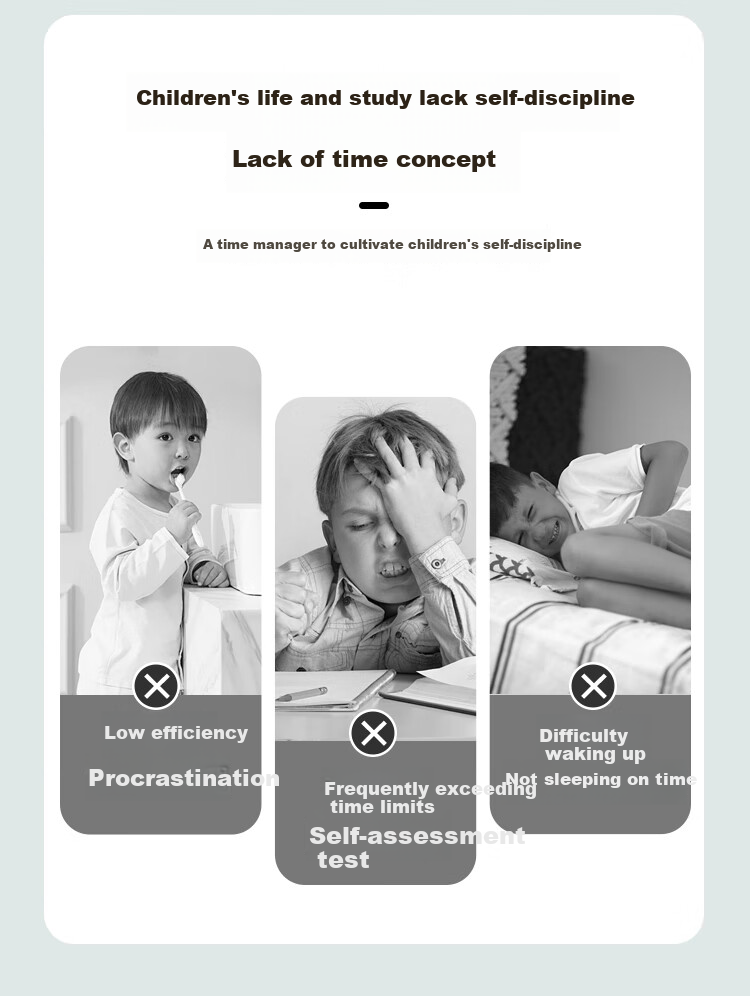 Compas Electronic Student Alarm Clock, Visual Timer, Children's Countdown Time Management Tool, Essential for Back-To And Graduation Seasons, 2318 Pink Rechargeable Model for School Seaso 3