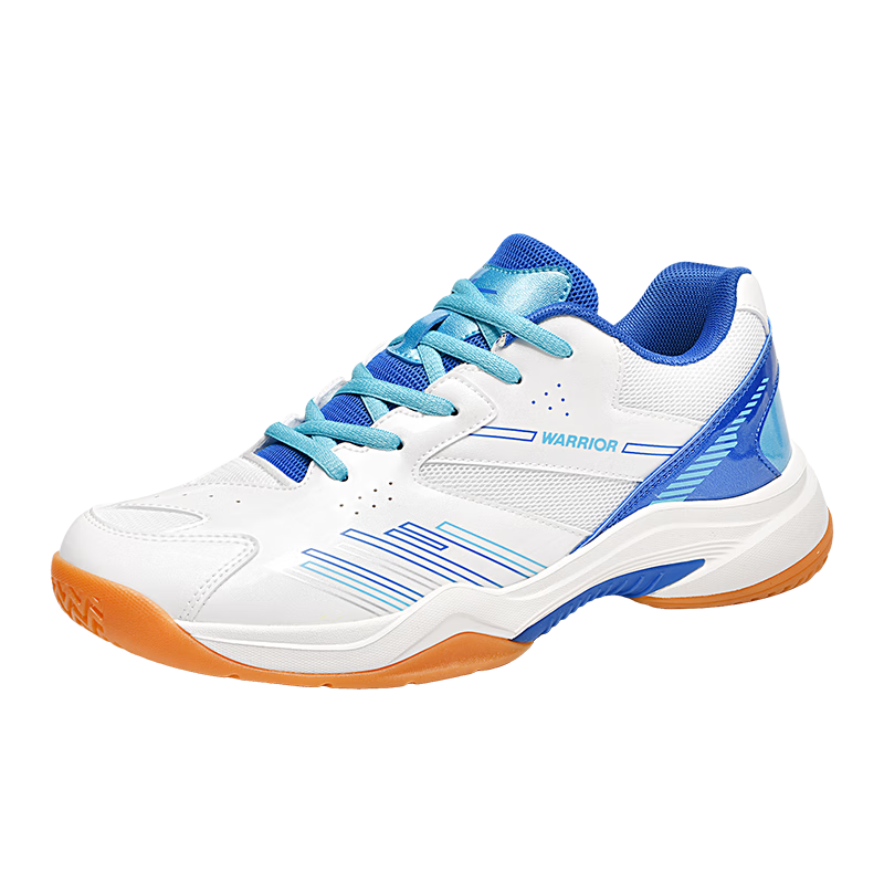 Warrior Badminton Shoes Table Tennis Shoes Tennis Shoes Training Shoes Couple Parent-Child Unisex 1109 White Blue Size 40