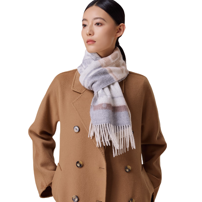 Shanghai Story 100% Cashmere Scarf Women Autumn Winter New Extended Shawl Gift for Mom Neck Warmer New Year Birthday Gift Box
