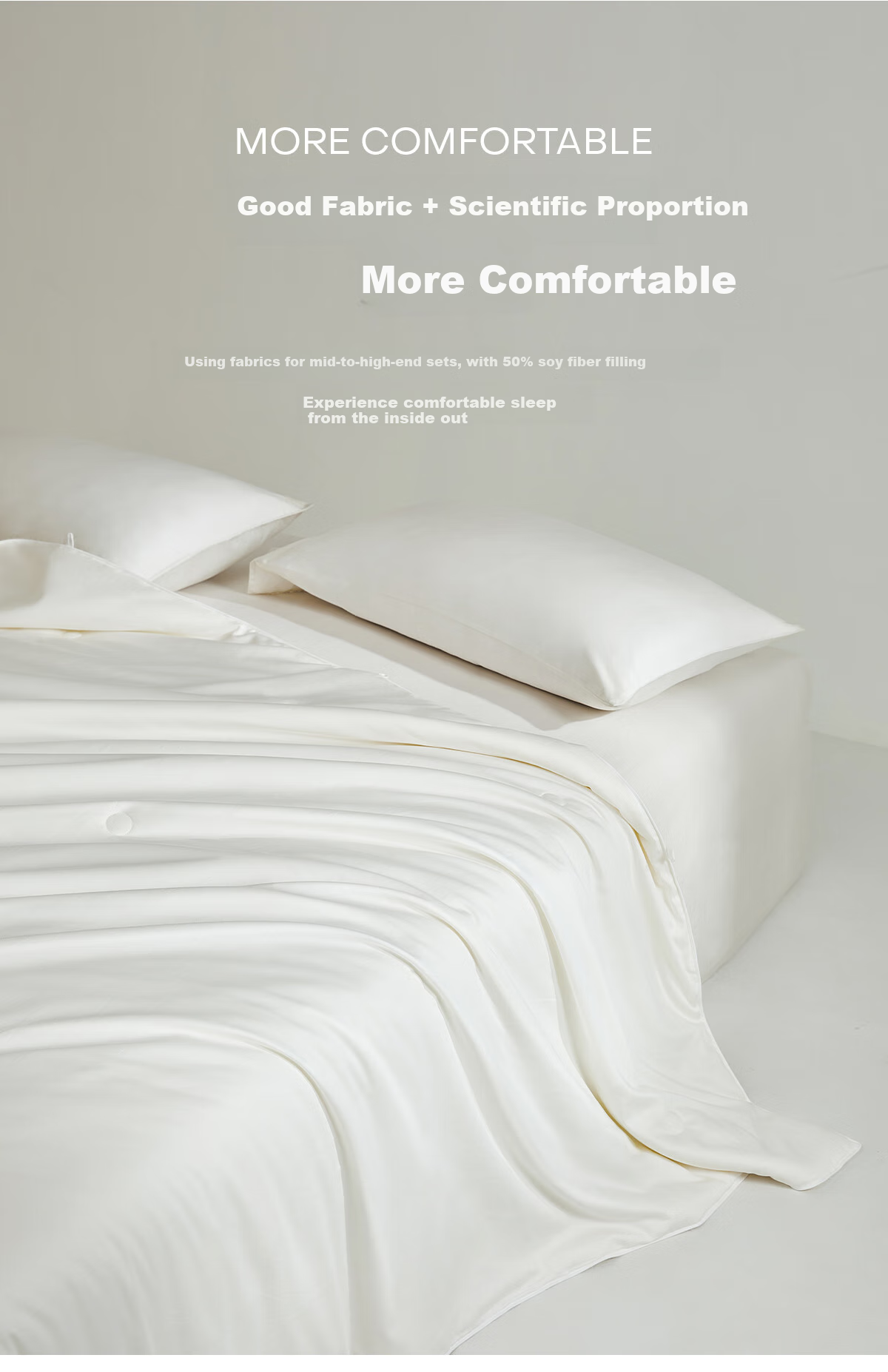 MIDO HOUSE Mingdu 60 Thread Count Summer Cool Quilt, Pure Cotton Air Conditioning Quilt, Thin Summer Quilt, Soybean Fiber Quilt, Comforter, 220*240cm 5