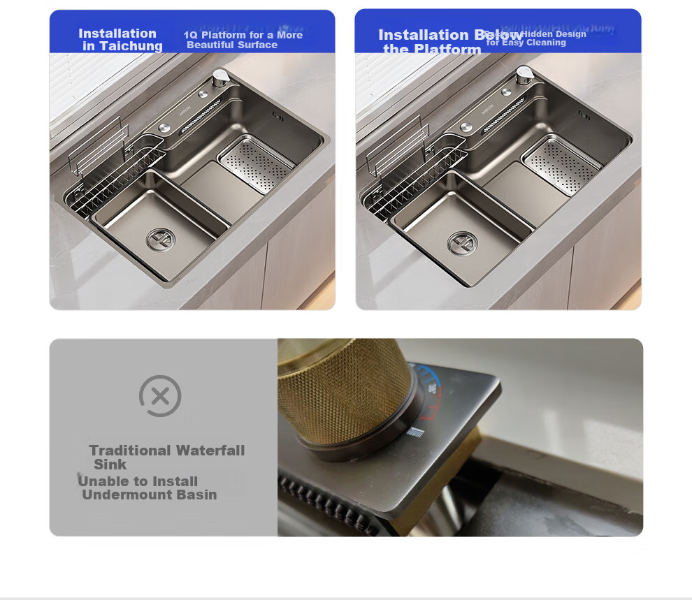 ARROW Treasure Basin Pro, Large Single Sink, 304 Stainless Steel Vegetable Washing Basin, Nano [Renovation Subsidy 15%] 44
