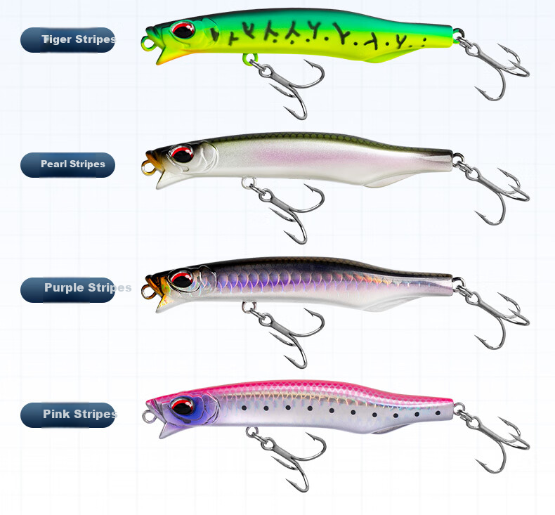 Guowangliya Lure, Qiao Ying Sinking Pencil Long-Casting Lure, Freshwater Popper Bait, Carp-Specific Killer Bait, 11g/LN04 17