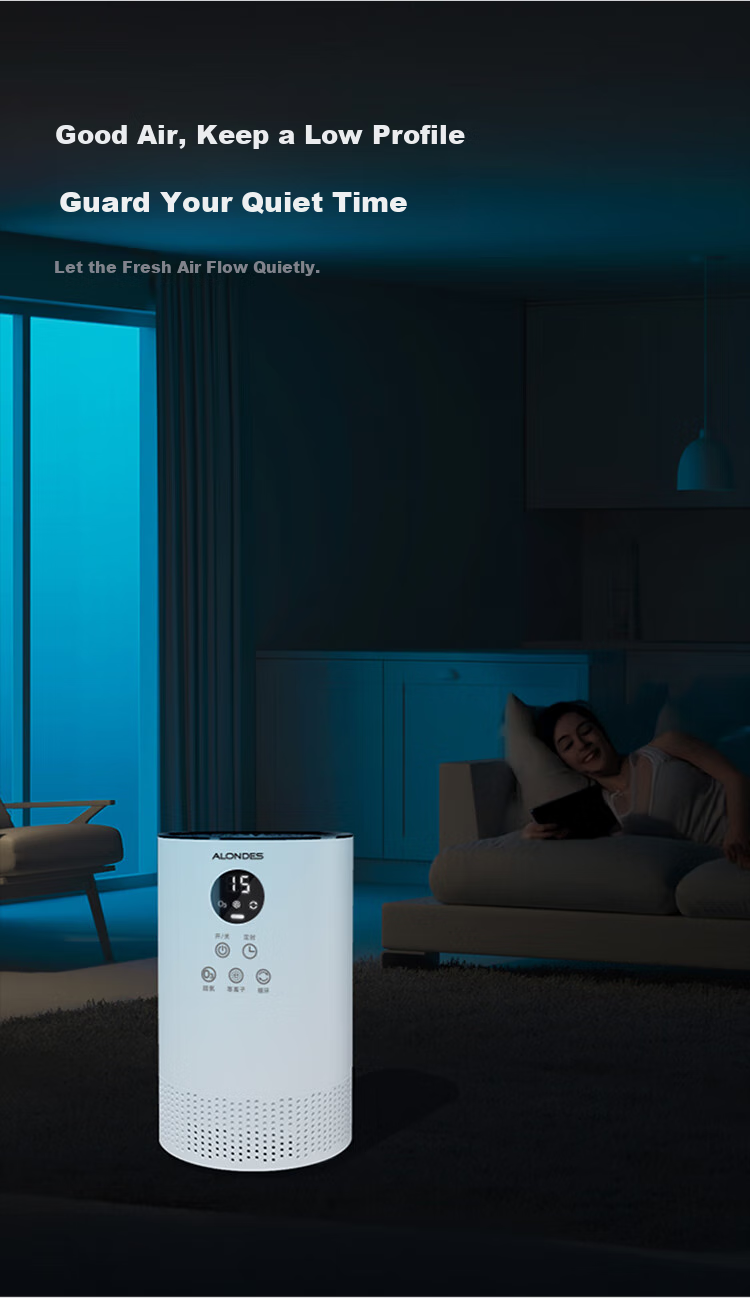 Oulangdesi ALONDES Formaldehyde Removal Air Purifier, New Home Decoration Light Catalytic Standing Plasma Sterilization Intelligent Smoke And Formaldehyde Eliminator C2plus Gift 14