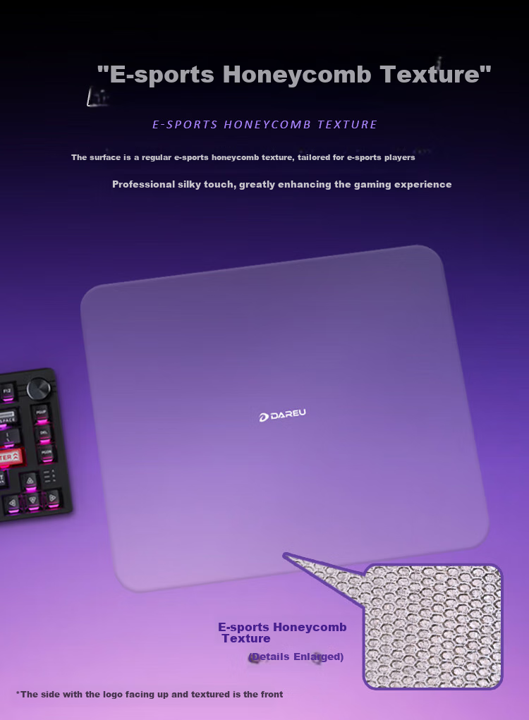DAREU Full Steel Tempered Micro-Etched Photovoltaic Glass Mouse Pad, FPS Smooth Gaming Mouse Pad, Waterproof Sweat-Resistant Large Size CSGO/Valve/Professional Grade Desk Mat, Huanjing 2