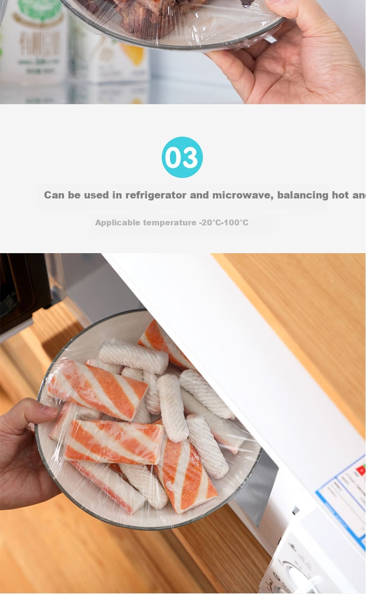 CHAHUA Disposable Cling Film, Microwave-Safe High-Temperature Resistant Refrigerator Large-Size Food-Grade Wrap, 30cm*100m 4