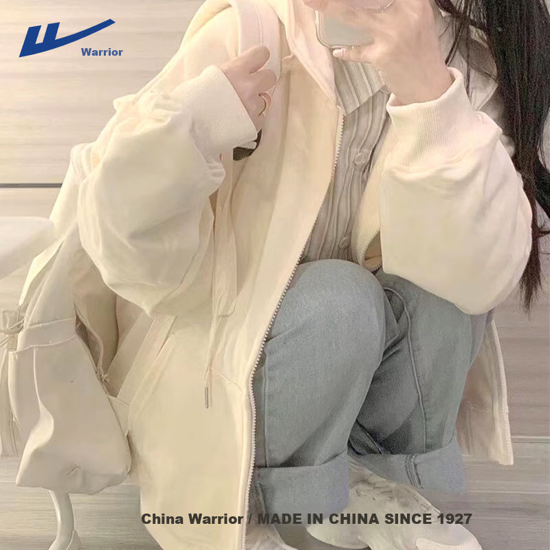 Warrior Spring Autumn Women's Sweatshirt 2026 New Fashion Casual Premium Student Hoodie Cardigan Top